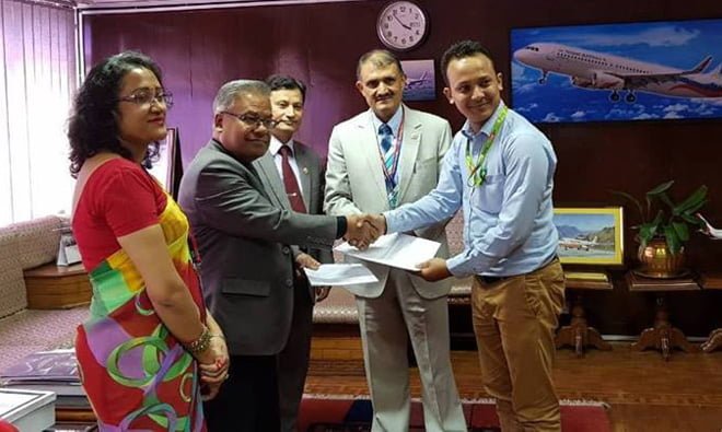इसेवा र नेपाल एयरलाइन्सबीच सम्झौता, आन्तरिक र बाह्य उडान टिकट अनलाईन किन्न पाईने