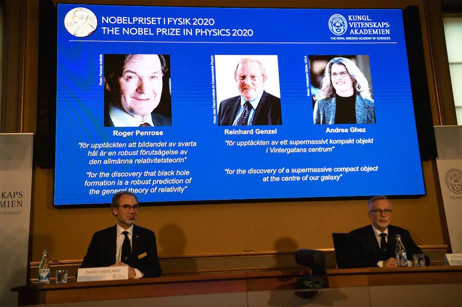 ब्ल्याक होल अनुसन्धानकर्ता वैज्ञानिकहरुले पाए यो वर्षको भौतिकशास्त्रको नोबेल पुरस्कार