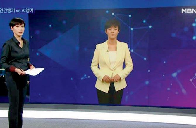 दक्षिण कोरियाले बनायो मानिसजस्तै देखिने ‘एआई न्यूज एंकर’, २४ सै घण्टा समाचार पढ्न सक्ने