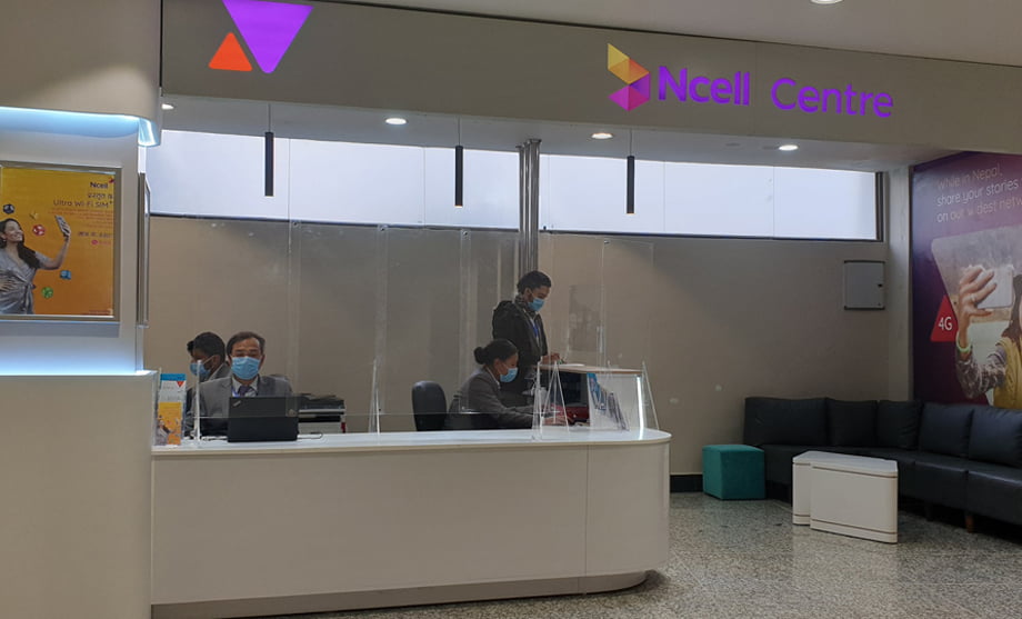 New Ncell Centre at Tribhuwan International Airport