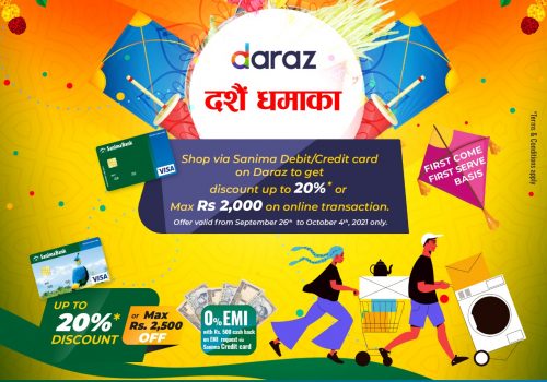 Sanima Bank tie-up with Daraz with “Dashain Dhamaka Campaign”