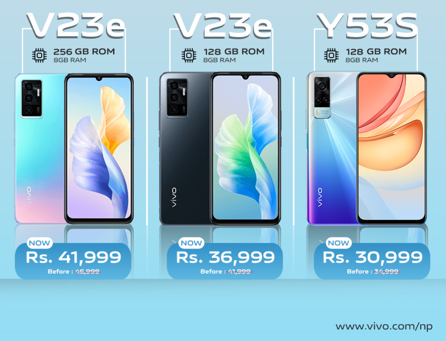 Price Drop Alert for vivo V23e and Y53s