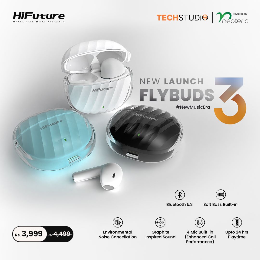 Tech Studio introducing HiFuture Flybuds 3 in market