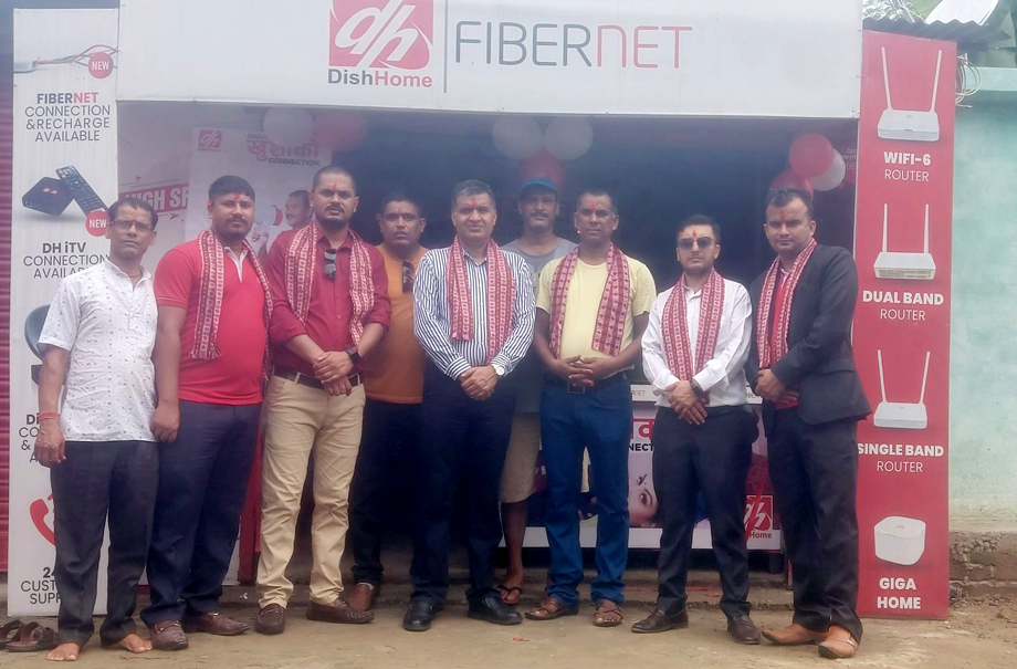 Dish Home has officially launched Fibernet in Mahendranagar Kanchanpur.