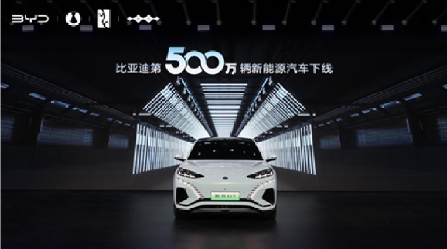 BYD Rolled Off Its 5 millionth New Energy Vehicle
