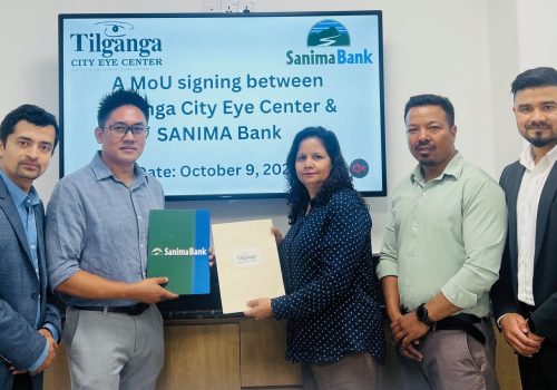 Sanima Bank tie up with Tilganga City Eye Center for Discount