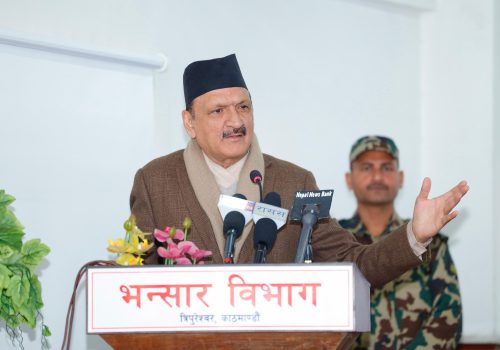 Finance Minister Mahat presses for digitalization of customs administration