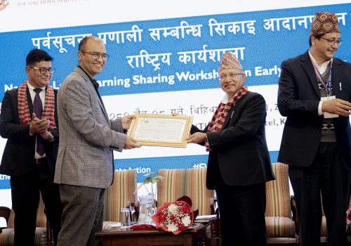Government honours Ncell for remarkable contribution in Early Warning System