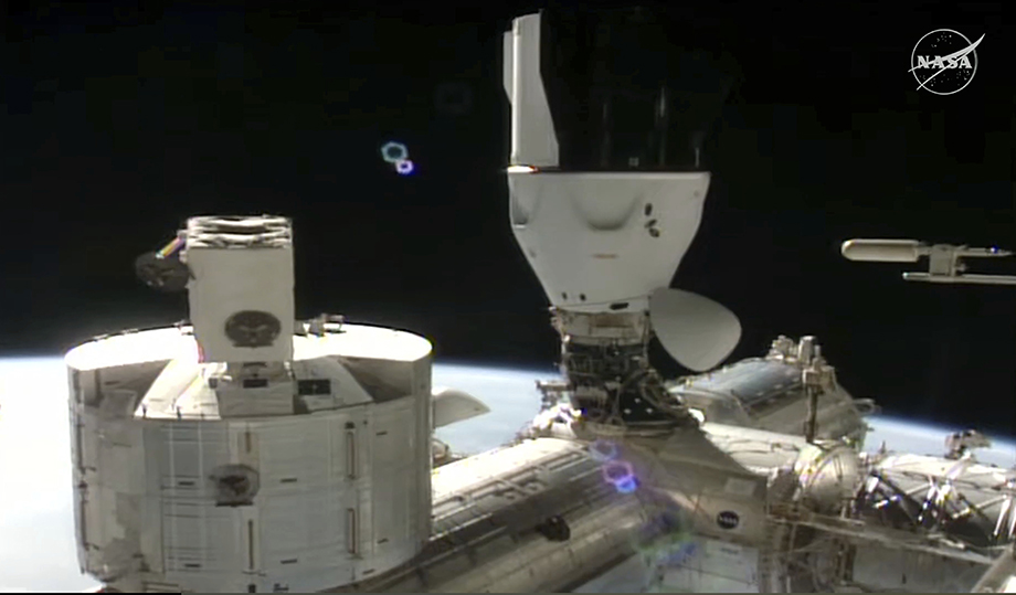 SpaceX Crew Dragon docks with International Space Station